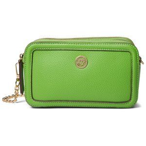 BNWT ANNE KLEIN grass green double zip crossbody bag